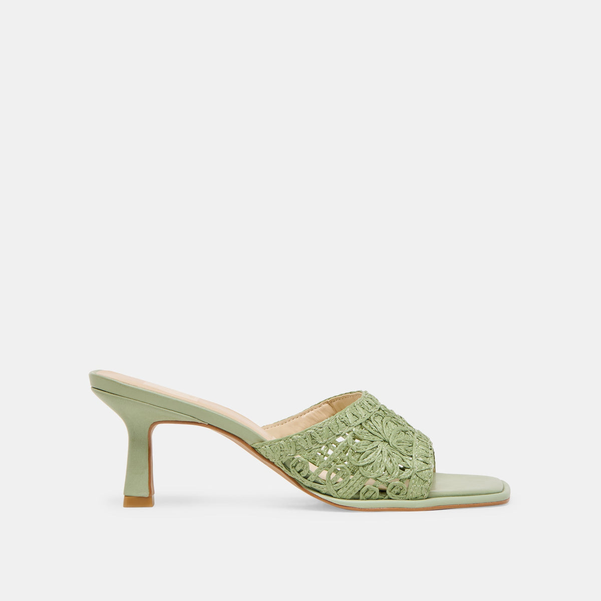 MAYLAH HEELS SAGE MACRAME - Dolce Vita