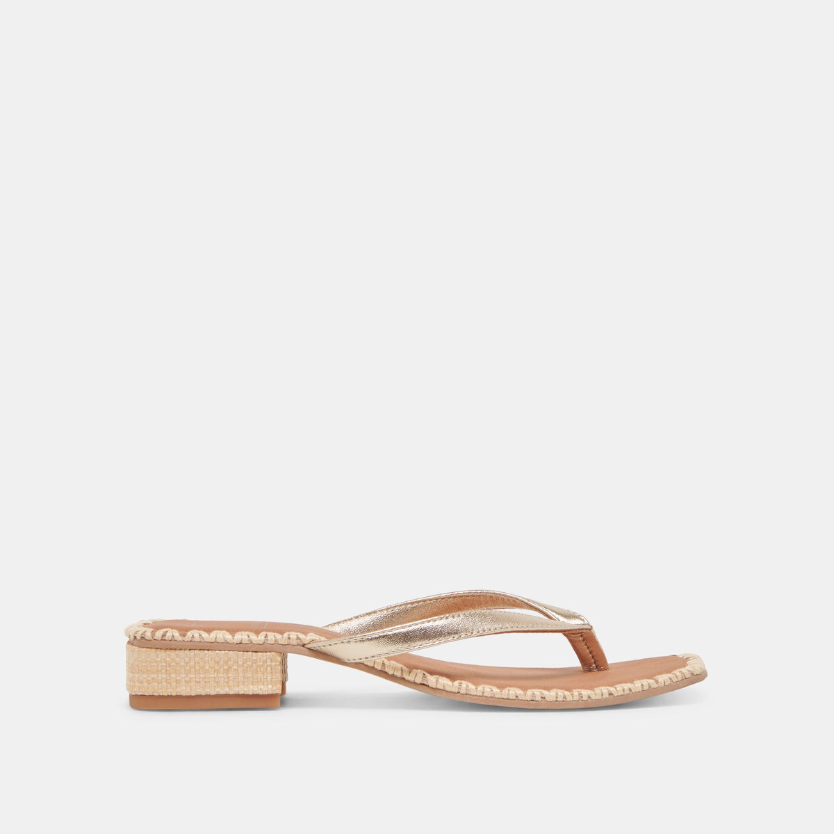 BARTY SANDALS GOLD METALLIC LEATHER - Dolce Vita
