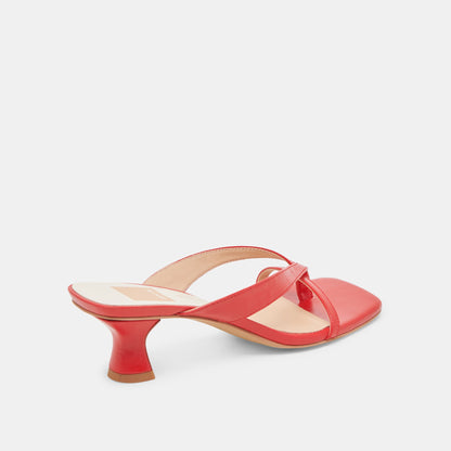 BREVEL WIDE HEELS CHILI LEATHER - Dolce Vita