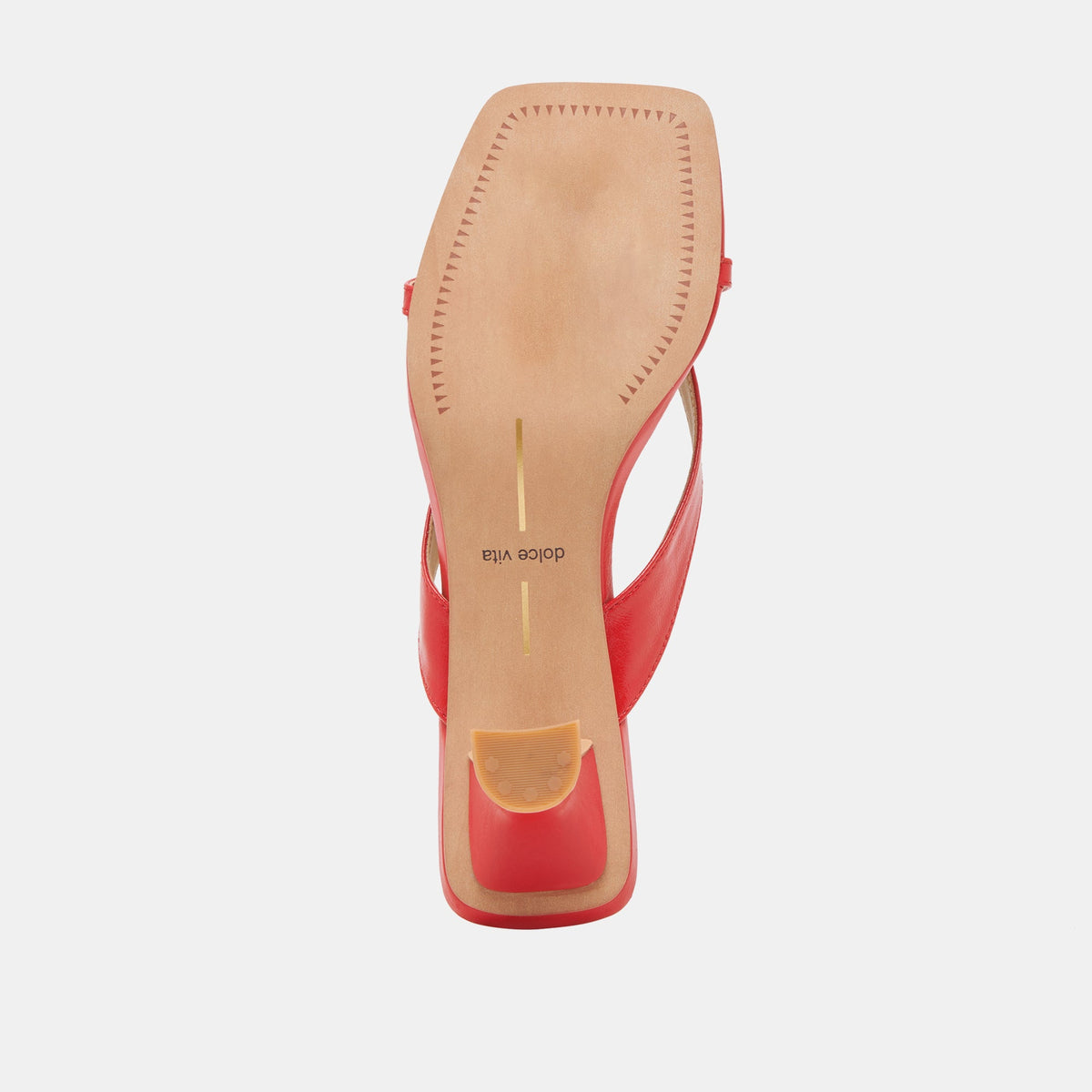 BREVEL WIDE HEELS CHILI LEATHER - Dolce Vita