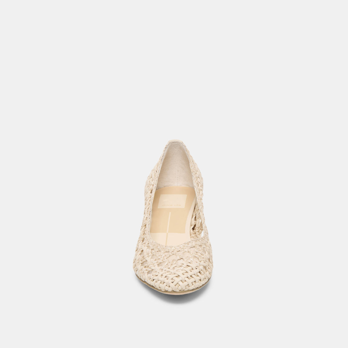 Lula Ivory Multi Woven Raffia Heels - Dolce Vita