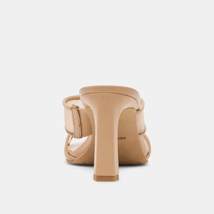 Gitel Light Tan Mesh Heels - Dolce Vita