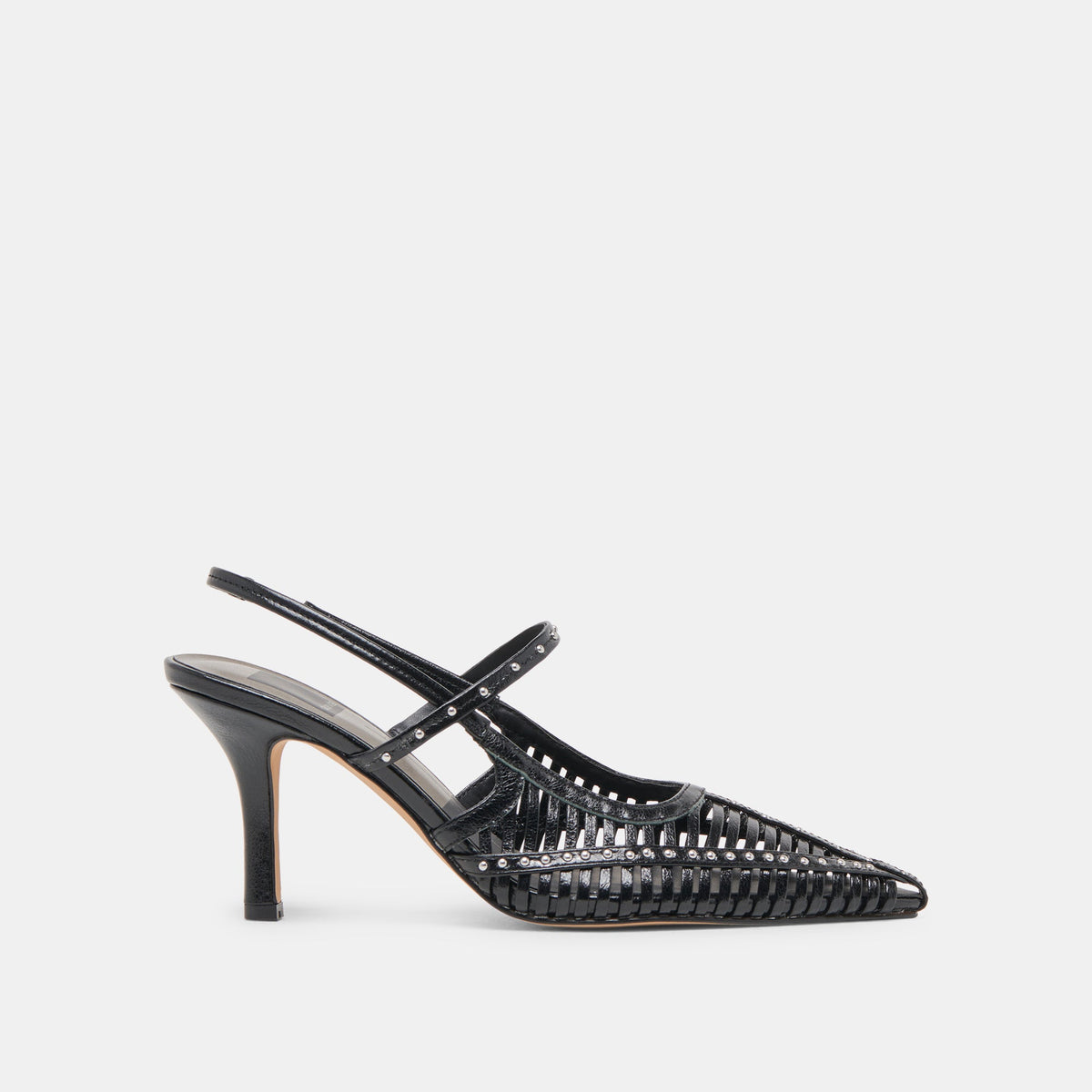 HENSAL HEELS MIDNIGHT CRINKLE PATENT - Dolce Vita