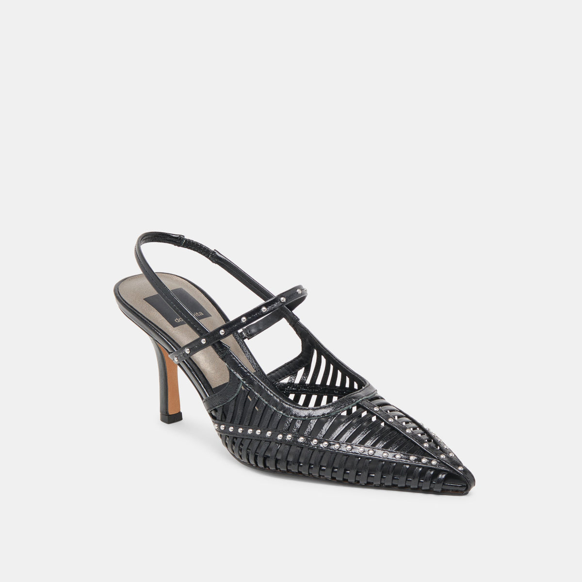 HENSAL HEELS MIDNIGHT CRINKLE PATENT - Dolce Vita