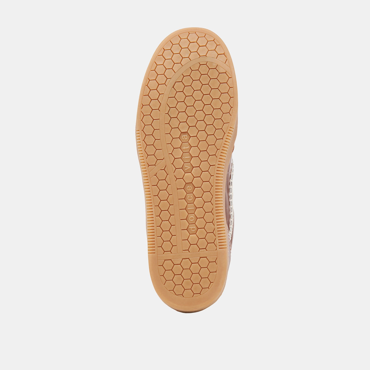 NOTICE STITCH SNEAKERS COGNAC CROCO EMBOSSED LEATHER - Dolce Vita
