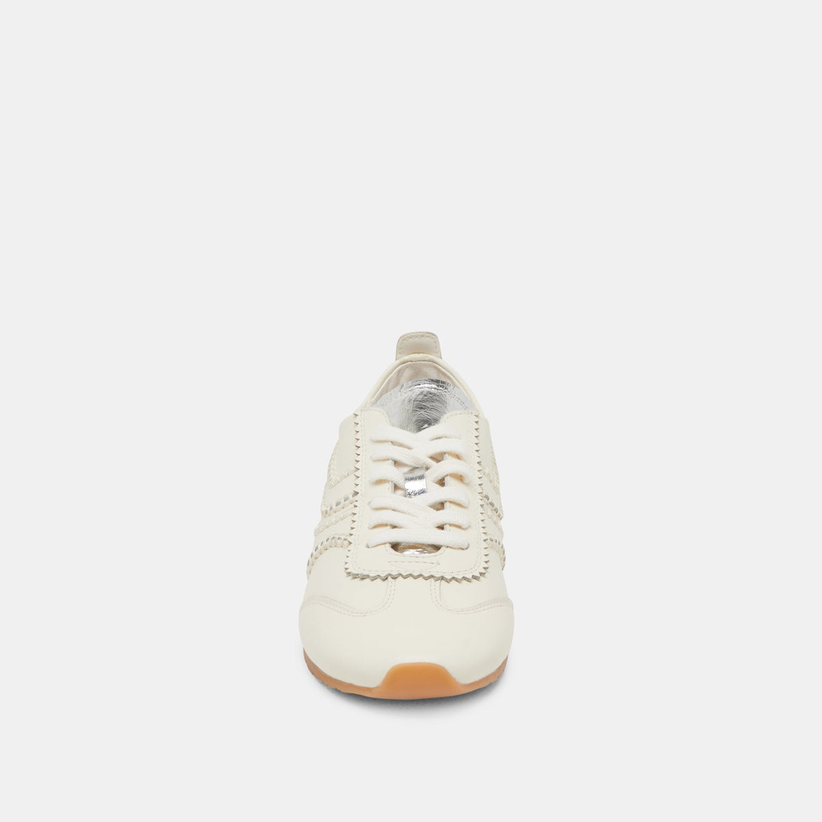 DELANY SNEAKERS OFF WHITE LEATHER - Dolce Vita