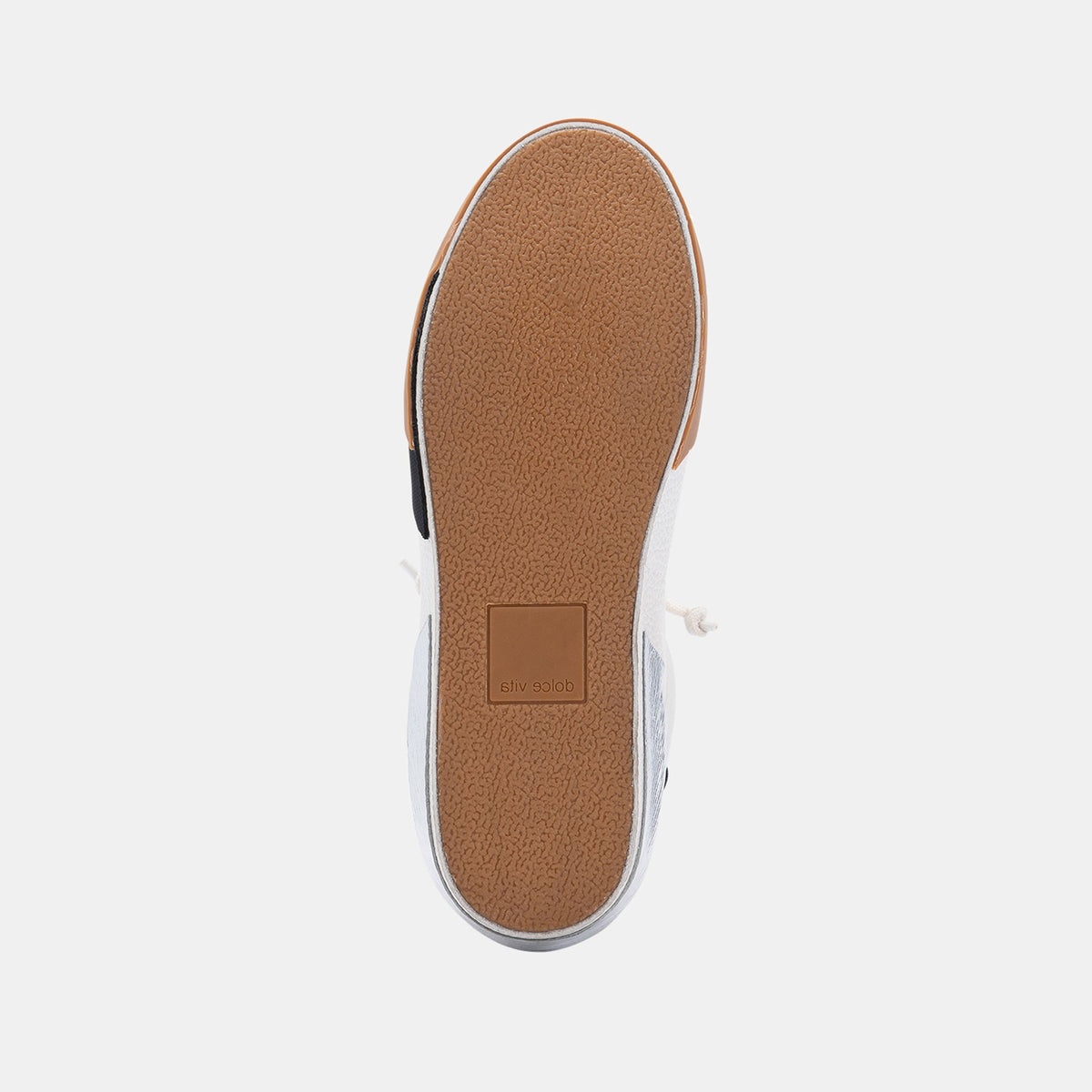 Zina Wide Sneakers White Black Leather - Dolce Vita