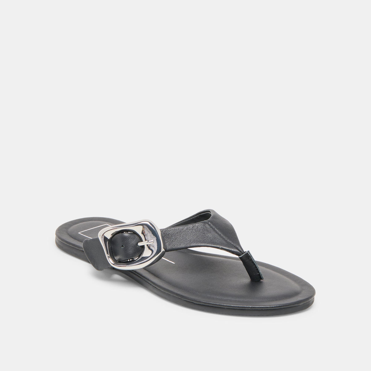 Rossa Black Leather Sandals - Dolce Vita