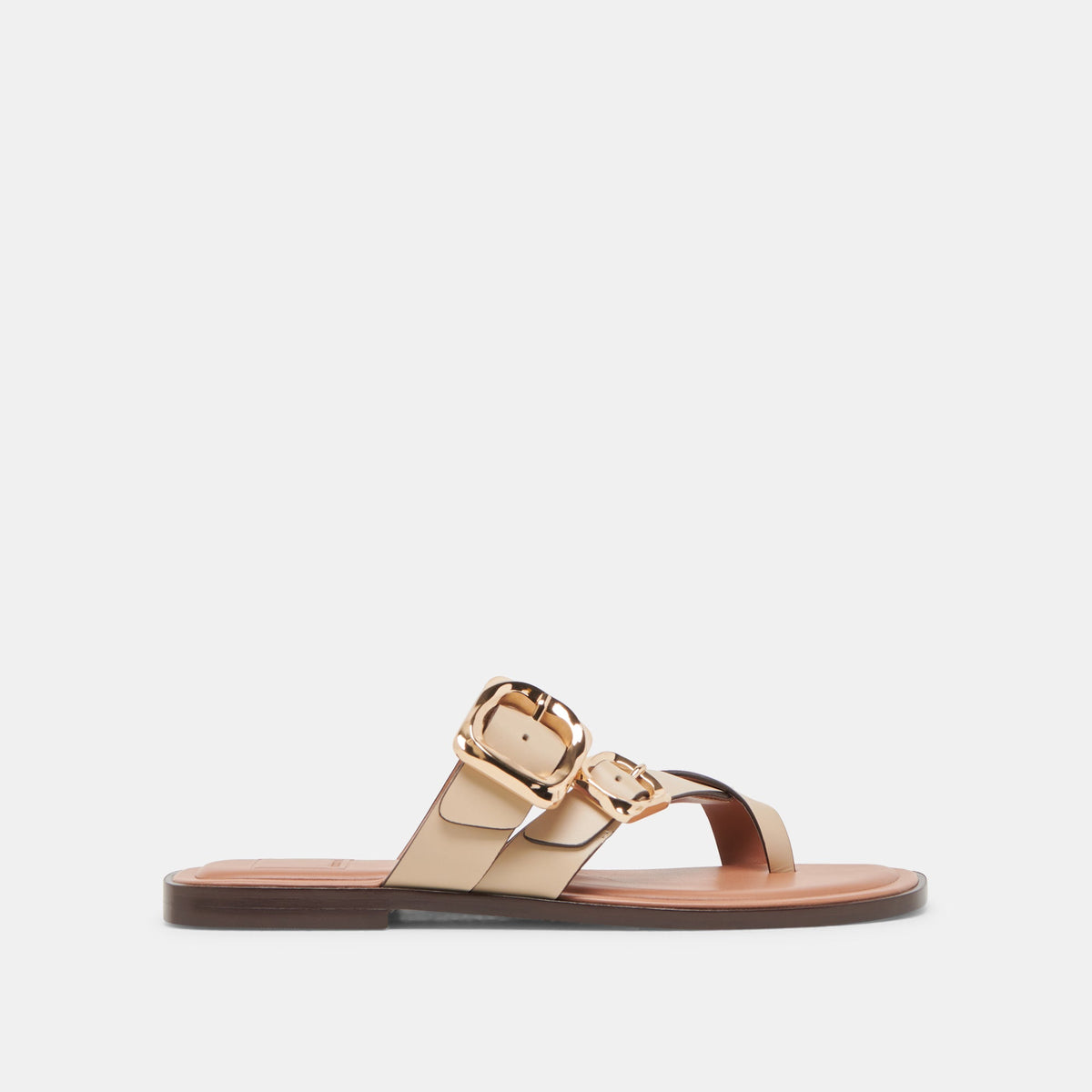 Shore Ivory Leather Sandals - Dolce Vita