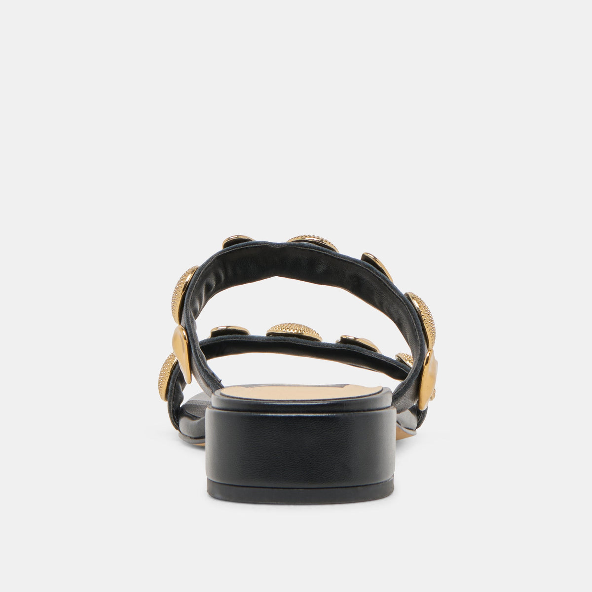 Farrow Black Leather Sandals - Dolce Vita
