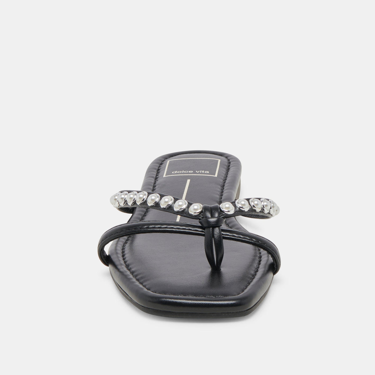 LUCCA PEARL SANDALS BLACK PEARLS - Dolce Vita