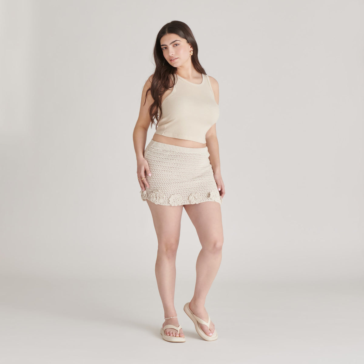 ADIN SANDALS IVORY LEATHER - Dolce Vita