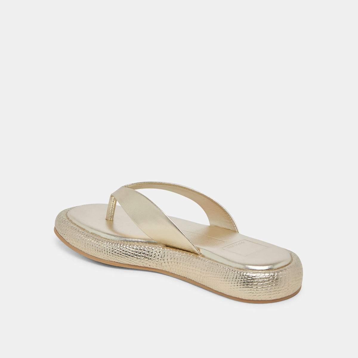 ADIN SANDALS PLATINUM DISTRESSED LEATHER - Dolce Vita