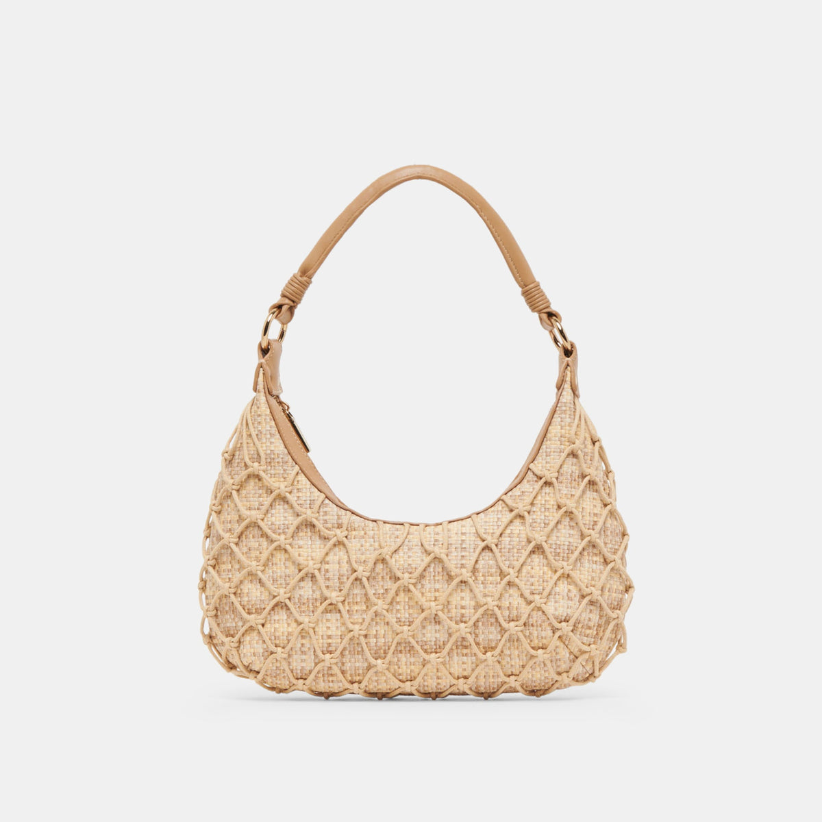 POSITANO SHOULDER BAG NATURAL RAFFIA - Dolce Vita