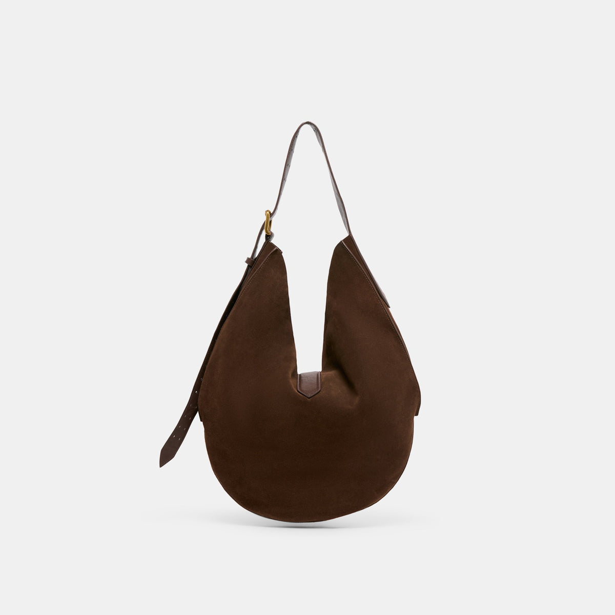 Oakley Chocolate Suede Tote - Dolce Vita