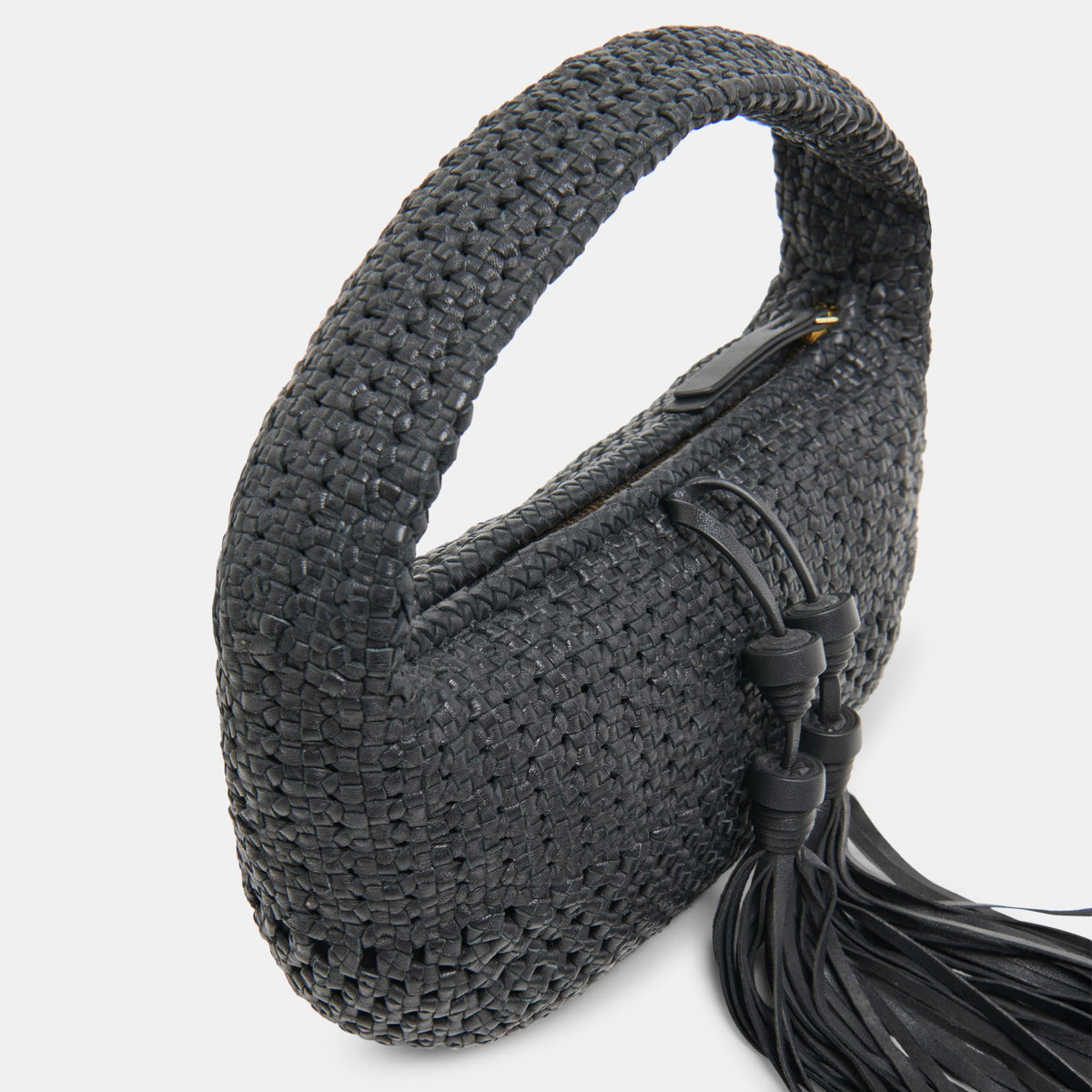 Zenia Black Leather Handbag - Dolce Vita