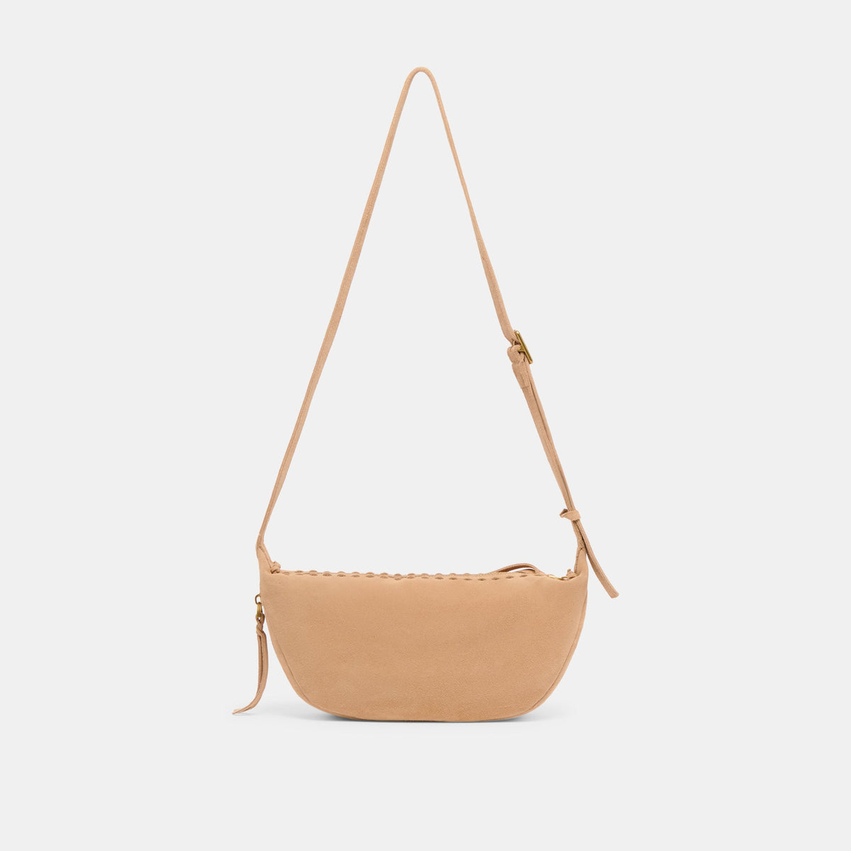 Lipari Beige Suede Crossbody - Dolce Vita