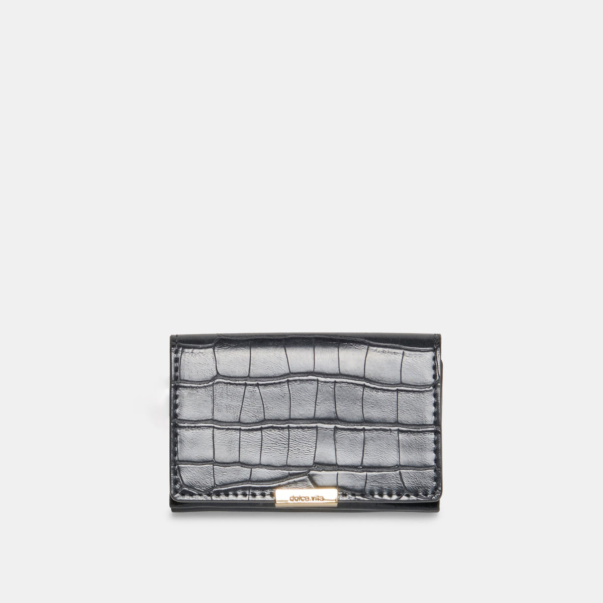 Mini-Me Grey Croco Stella Wallet - Dolce Vita