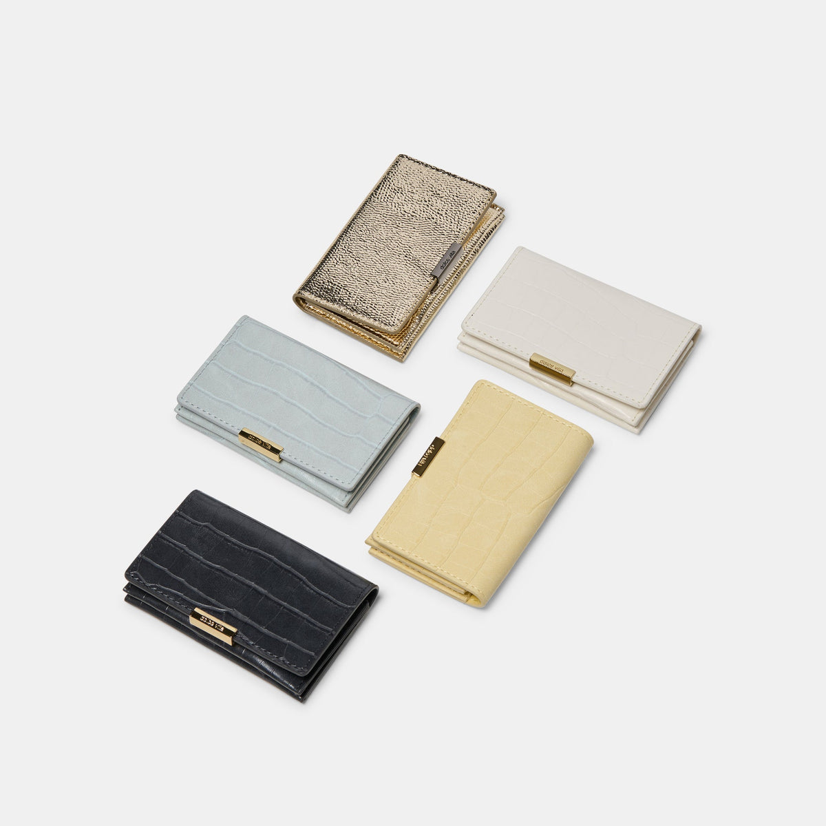 Mini-Me Grey Croco Stella Wallet - Dolce Vita