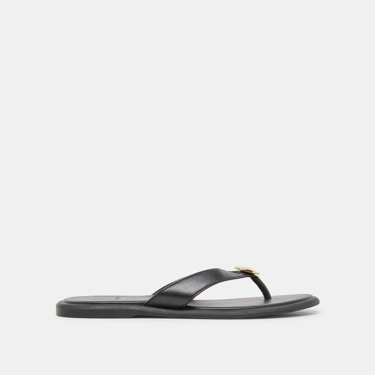 Jaina Black Leather Sandals - Dolce Vita