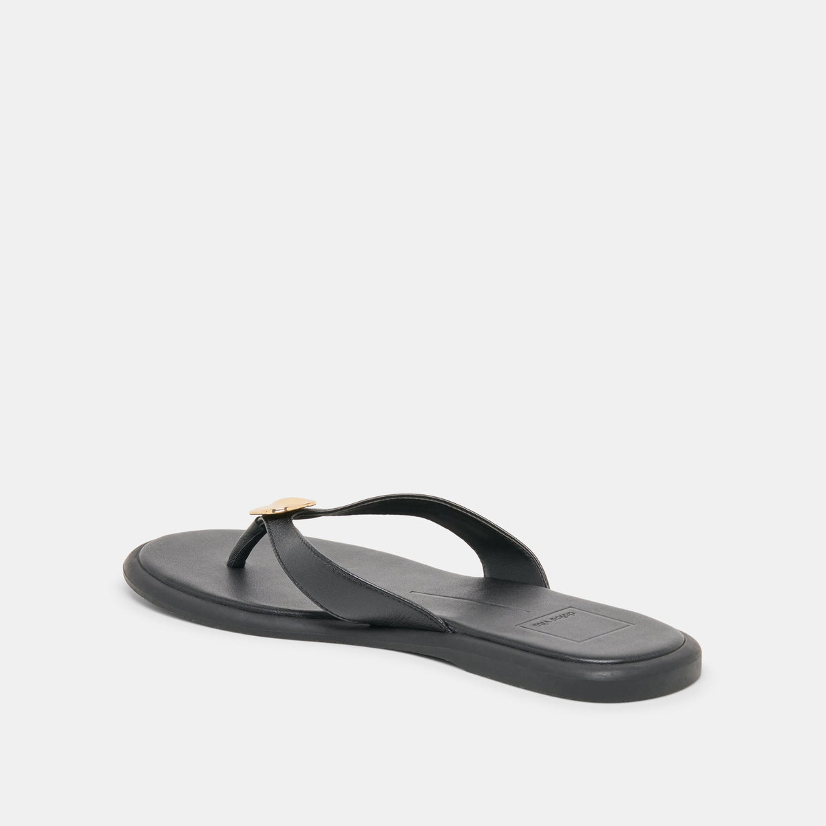 Jaina Black Leather Sandals - Dolce Vita